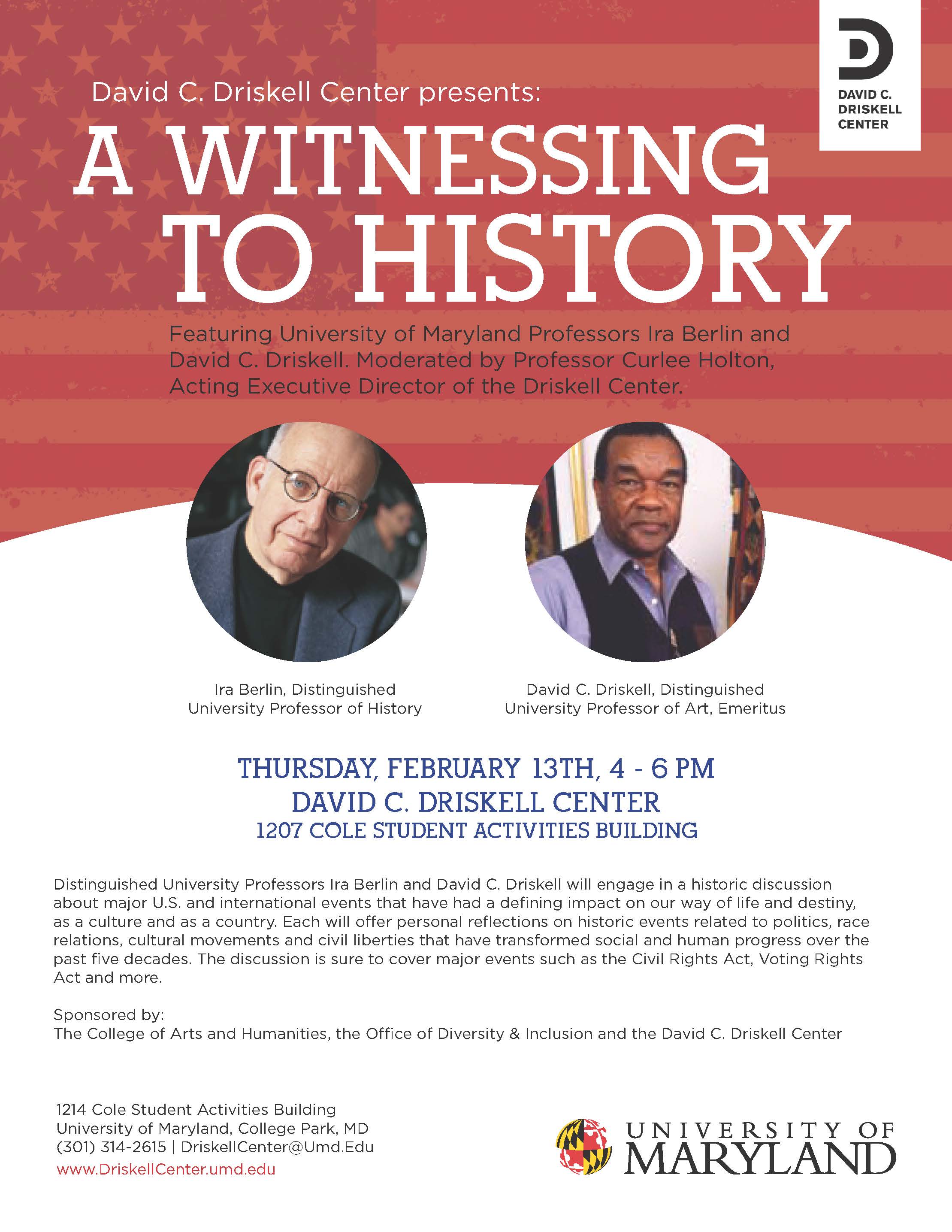 Image for event - A Witnessing To History