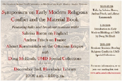 Image for event - Symposium on Early Modern Religious Conflict and the Material Book