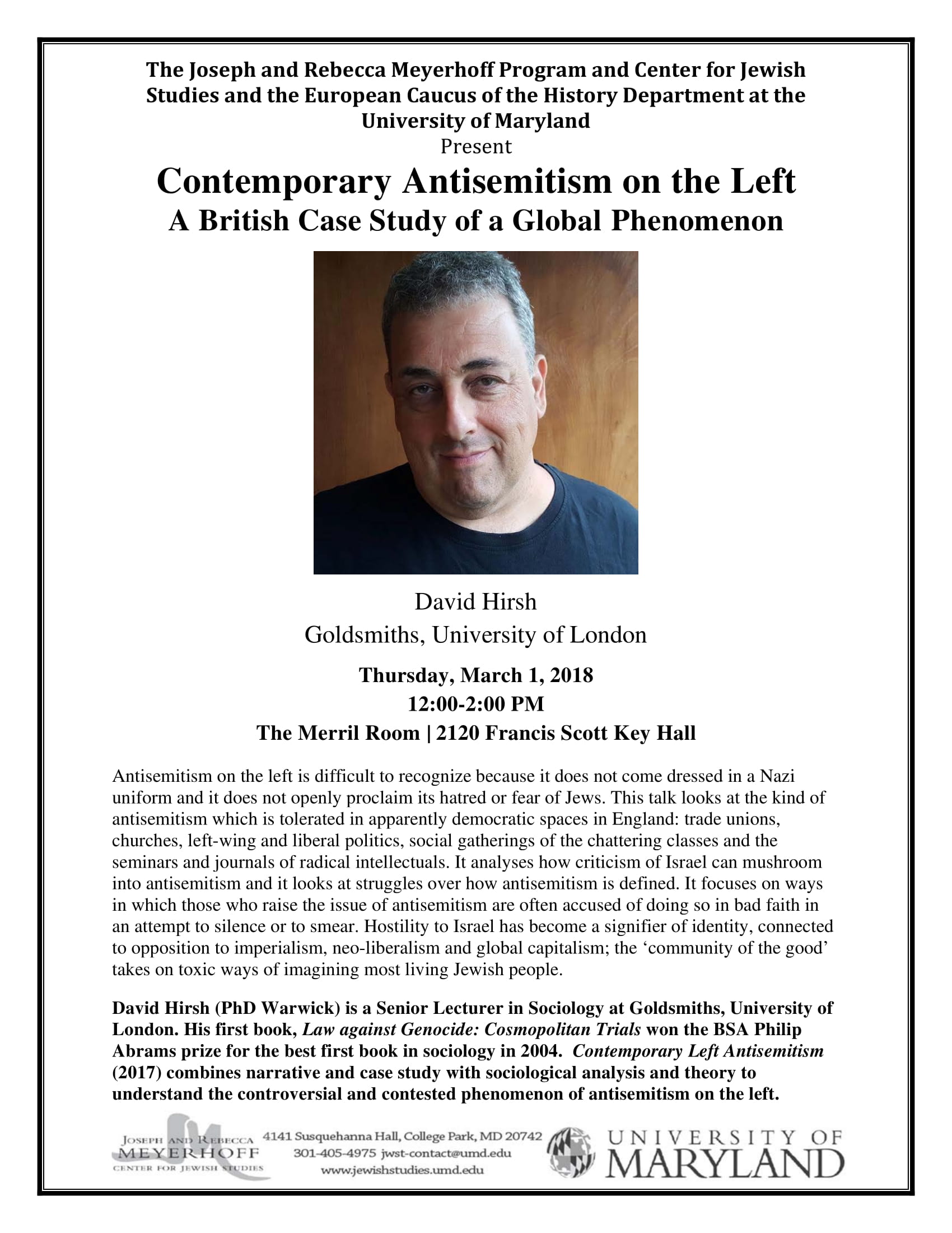 Poster for Contemporary Antisemitism on the Left A British Case Study of a Global Phenomenon