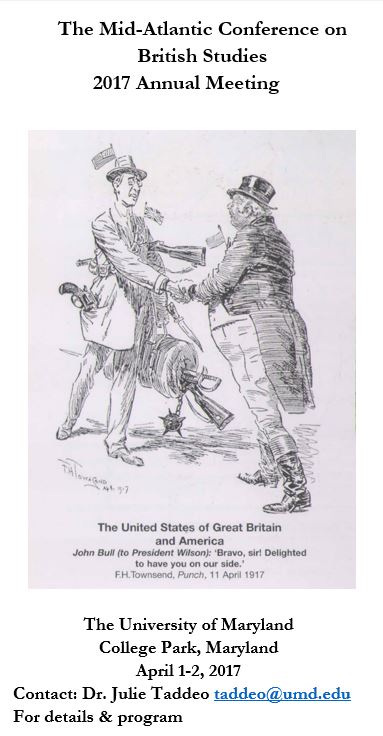 Image for event - Mid-Atlantic Conference on British Studies