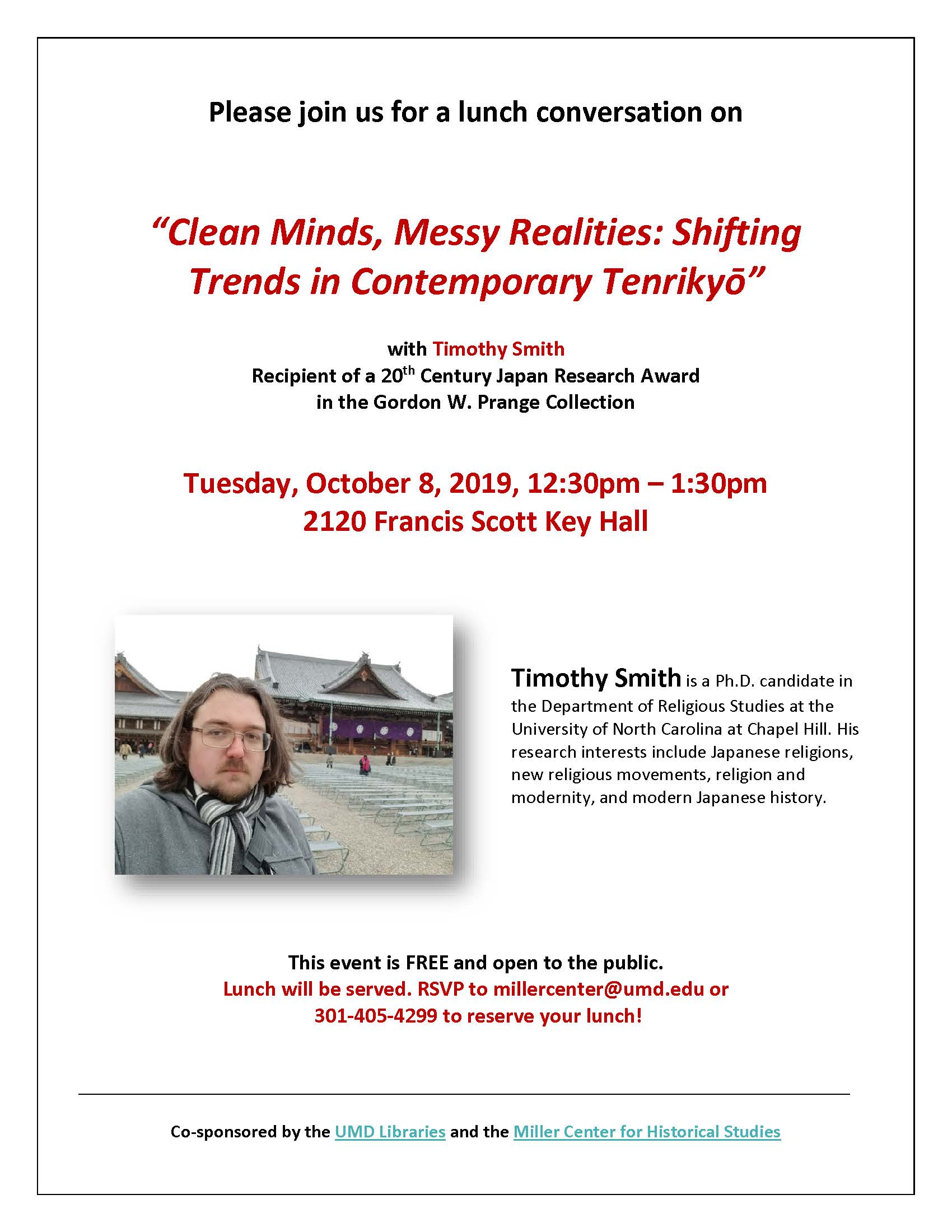 Image for event - Clean Minds, Messy Realities: Shifting Trends in Contemporary Tenrikyō