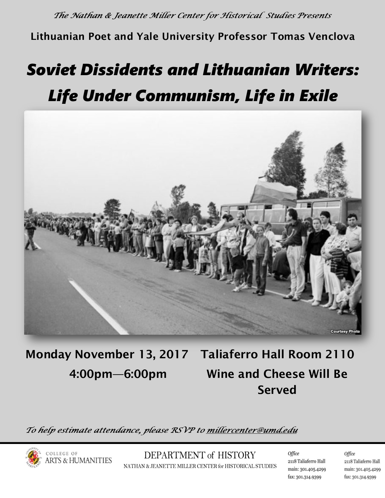 Image for event - Soviet Dissidents and Lithuanian Writers: Life Under Communism, Life in Exile