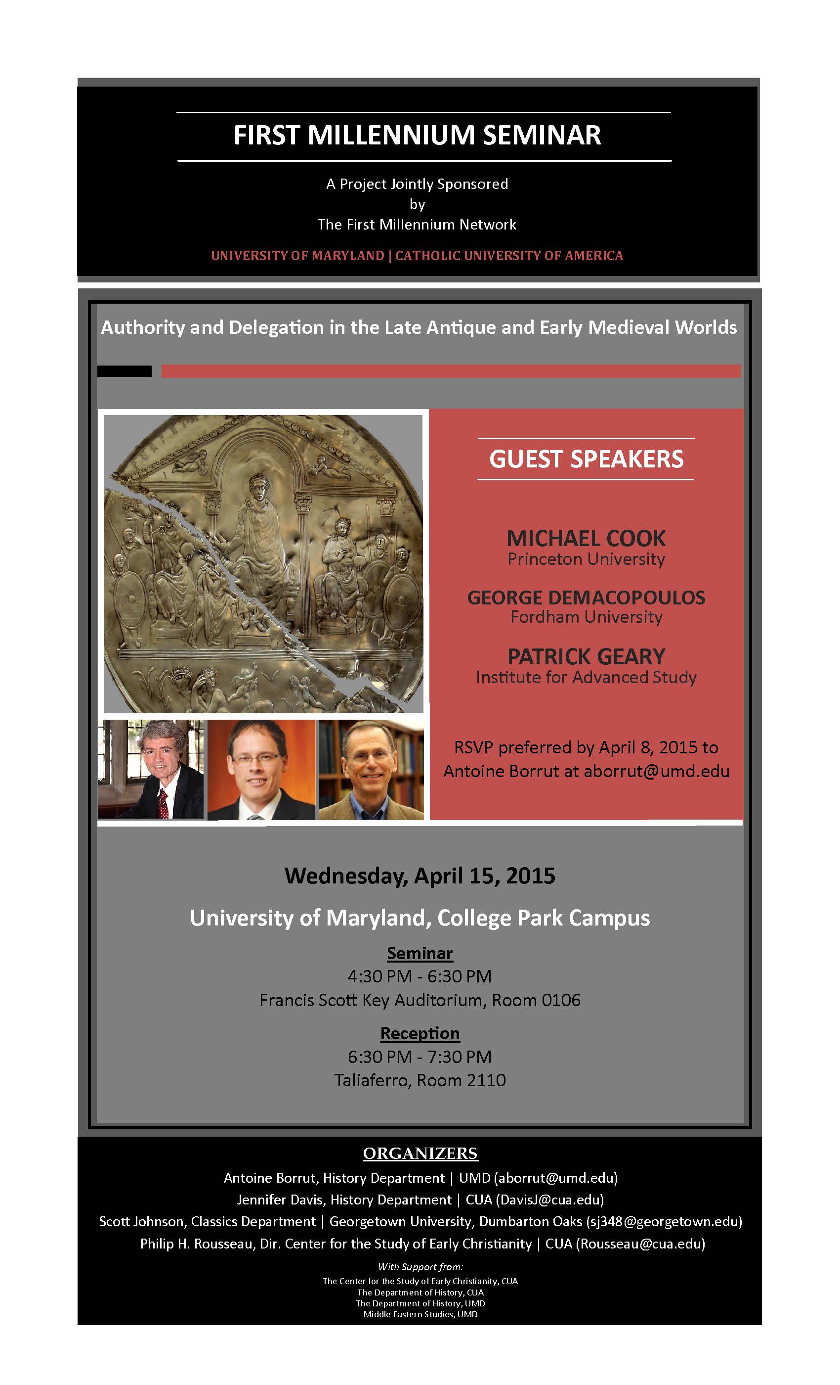 Image for event - First Millennium Seminar - Authority and Delegation in the Late Antique and Early Medieval Worlds