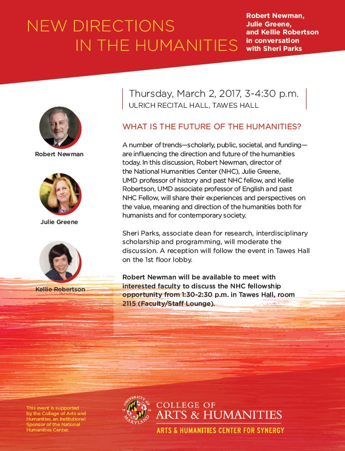 Image for event - New Directions for the Humanities Panel Discussion