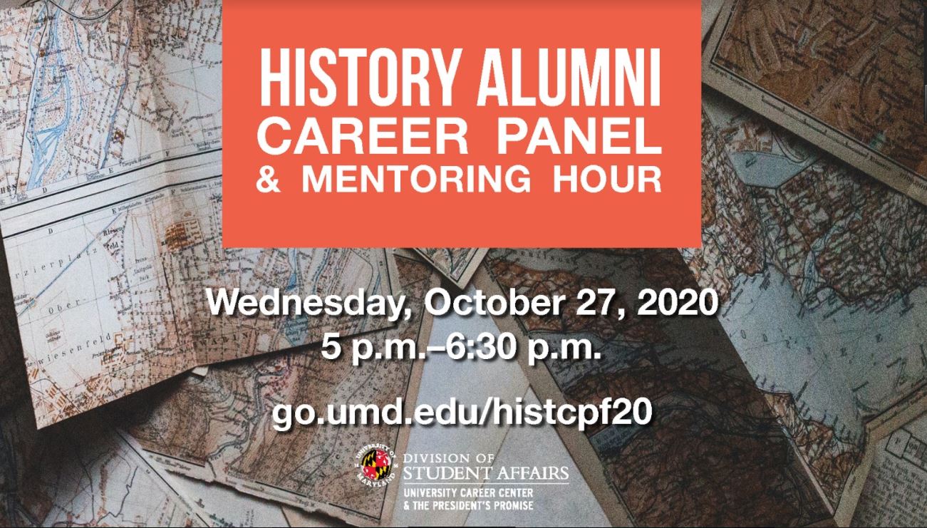 Image for event - History Alumni Career Panel & Mentoring Hour Oct 27