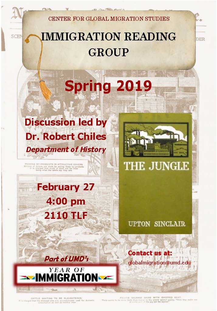 Image for event - Immigration Reading Group -- "The Jungle" by Upton Sinclair