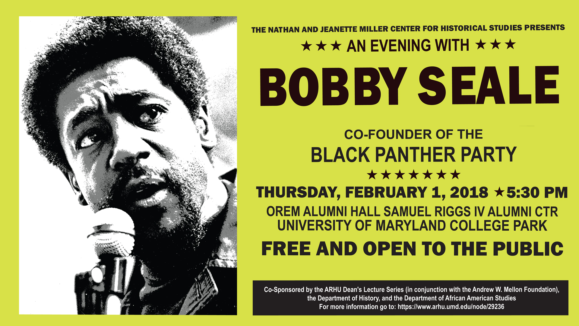 Poster for Courageous Conversations with Bobby Seale