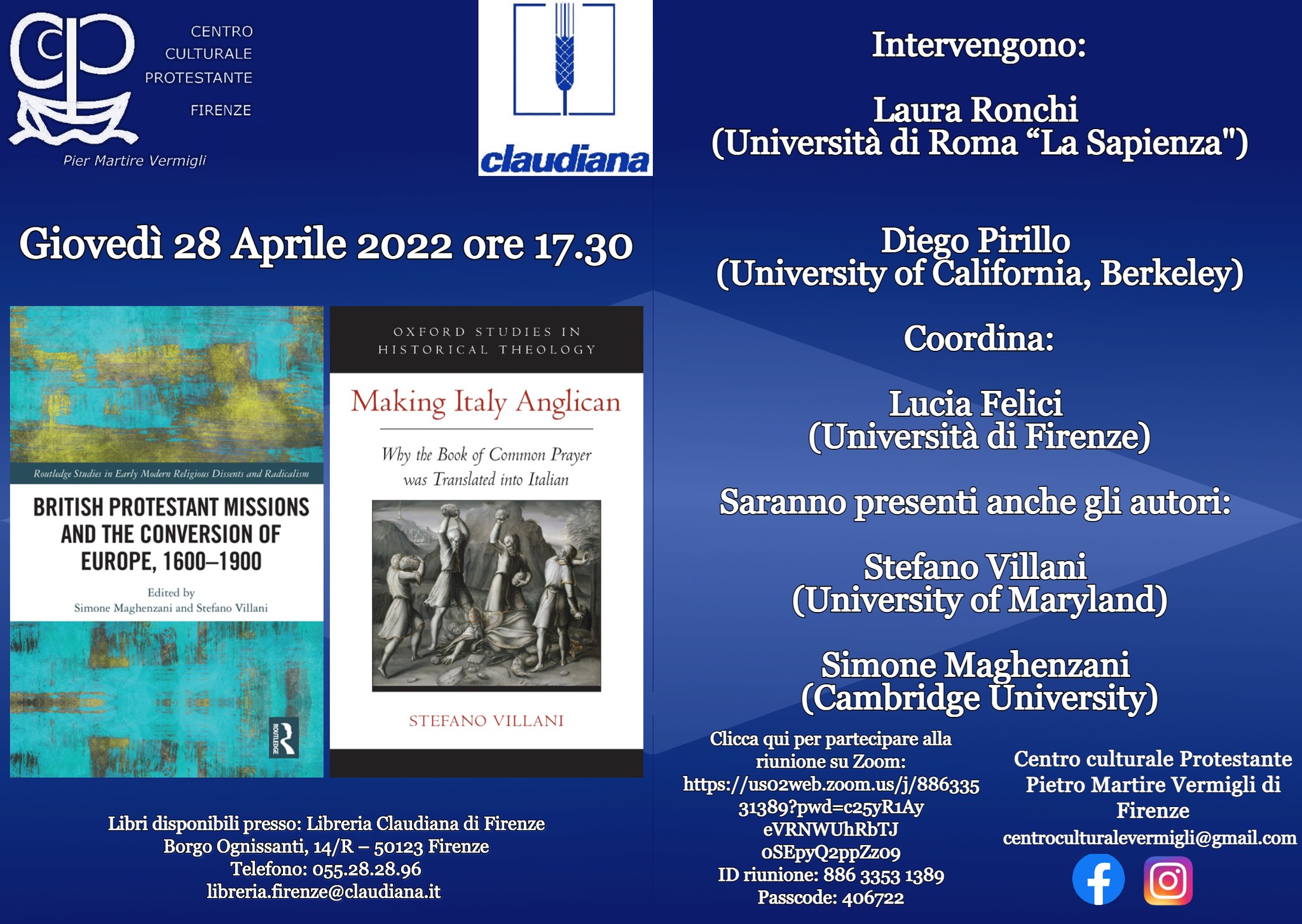 Stefano Villani | Making Italy Anglican | Book Talk | Department of History